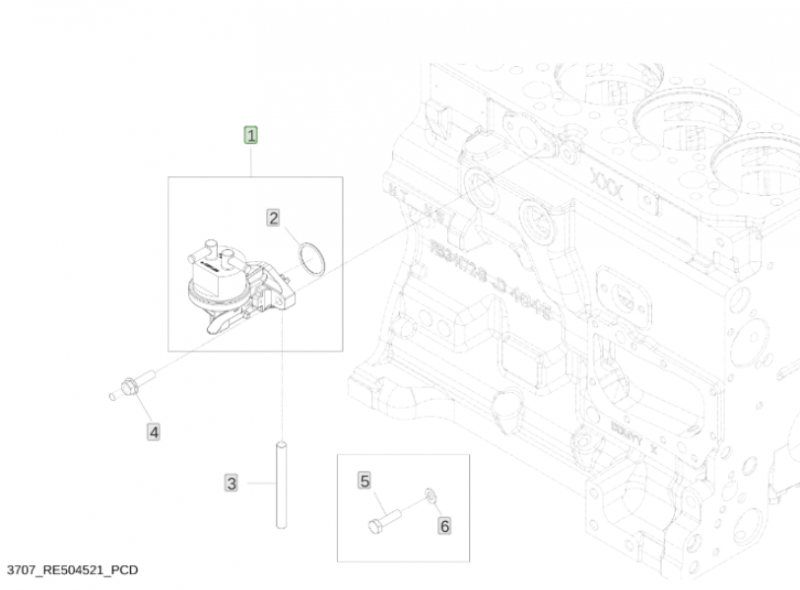 约翰迪尔强鹿发念头输油泵燃油泵DZ120068
